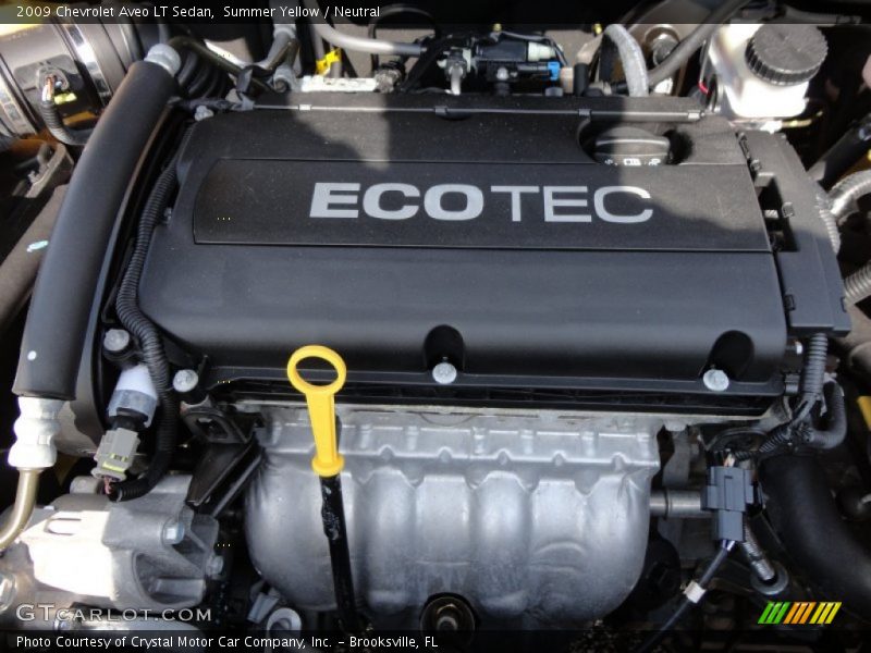 Summer Yellow / Neutral 2009 Chevrolet Aveo LT Sedan