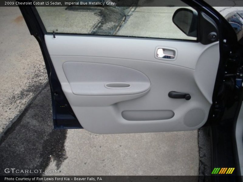 Imperial Blue Metallic / Gray 2009 Chevrolet Cobalt LS Sedan