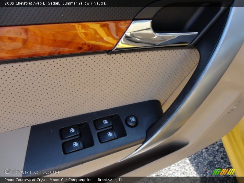 Summer Yellow / Neutral 2009 Chevrolet Aveo LT Sedan