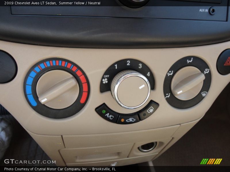 Summer Yellow / Neutral 2009 Chevrolet Aveo LT Sedan