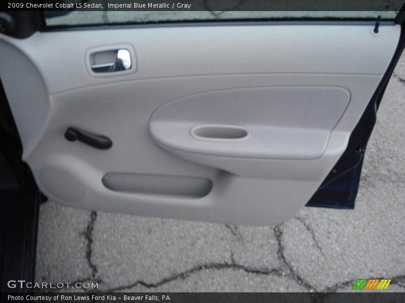 Imperial Blue Metallic / Gray 2009 Chevrolet Cobalt LS Sedan