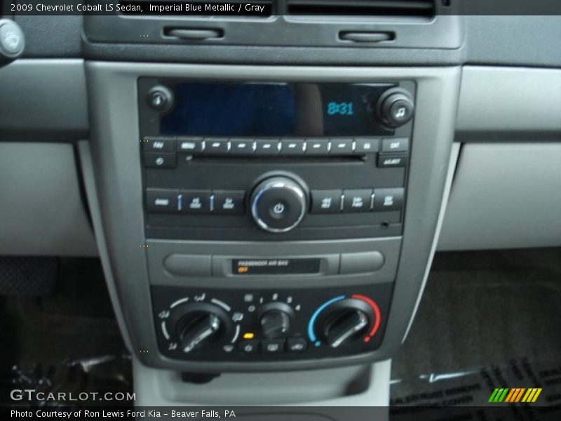 Imperial Blue Metallic / Gray 2009 Chevrolet Cobalt LS Sedan