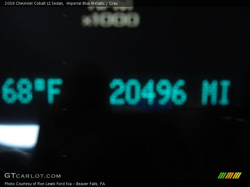 Imperial Blue Metallic / Gray 2009 Chevrolet Cobalt LS Sedan