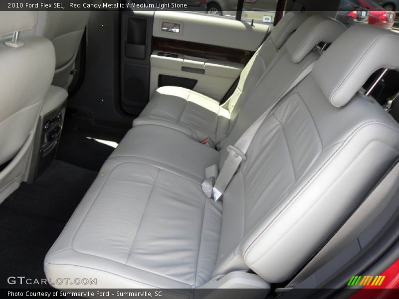 Red Candy Metallic / Medium Light Stone 2010 Ford Flex SEL