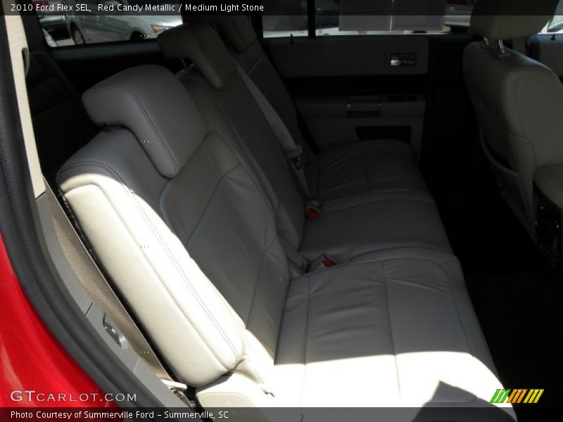Red Candy Metallic / Medium Light Stone 2010 Ford Flex SEL