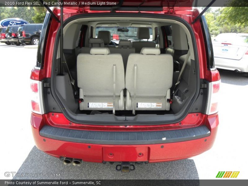 Red Candy Metallic / Medium Light Stone 2010 Ford Flex SEL