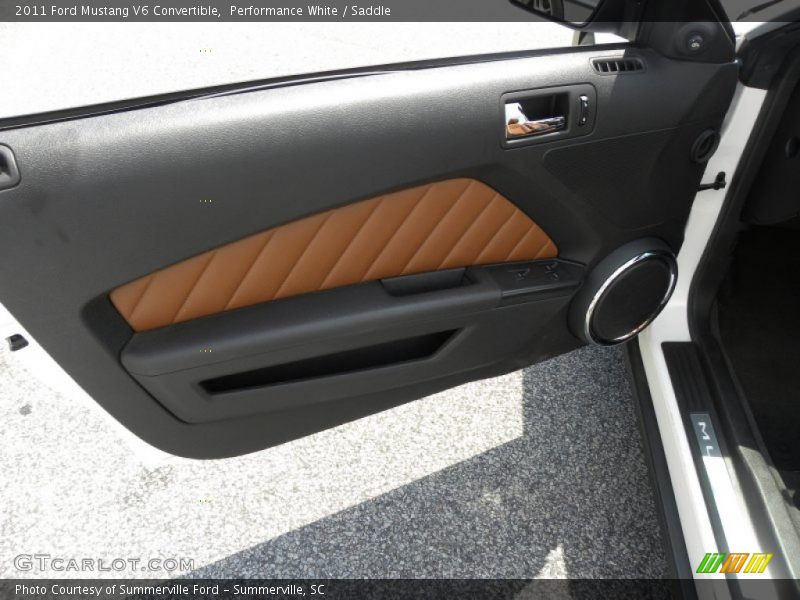 Performance White / Saddle 2011 Ford Mustang V6 Convertible