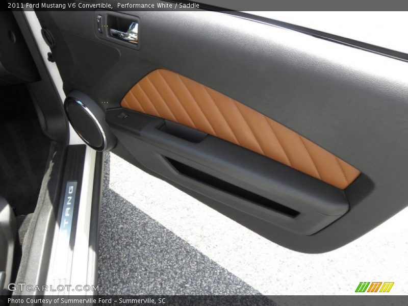 Performance White / Saddle 2011 Ford Mustang V6 Convertible