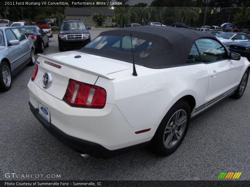 Performance White / Saddle 2011 Ford Mustang V6 Convertible