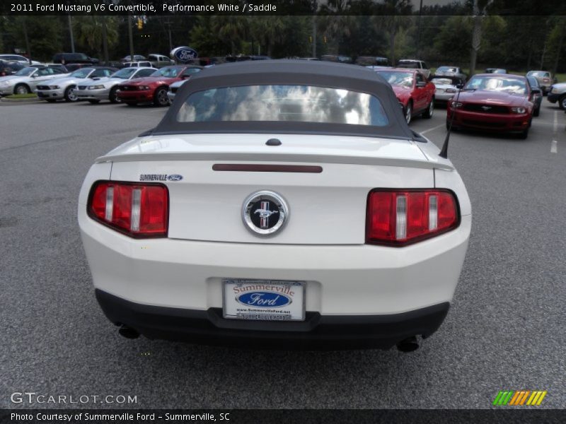 Performance White / Saddle 2011 Ford Mustang V6 Convertible