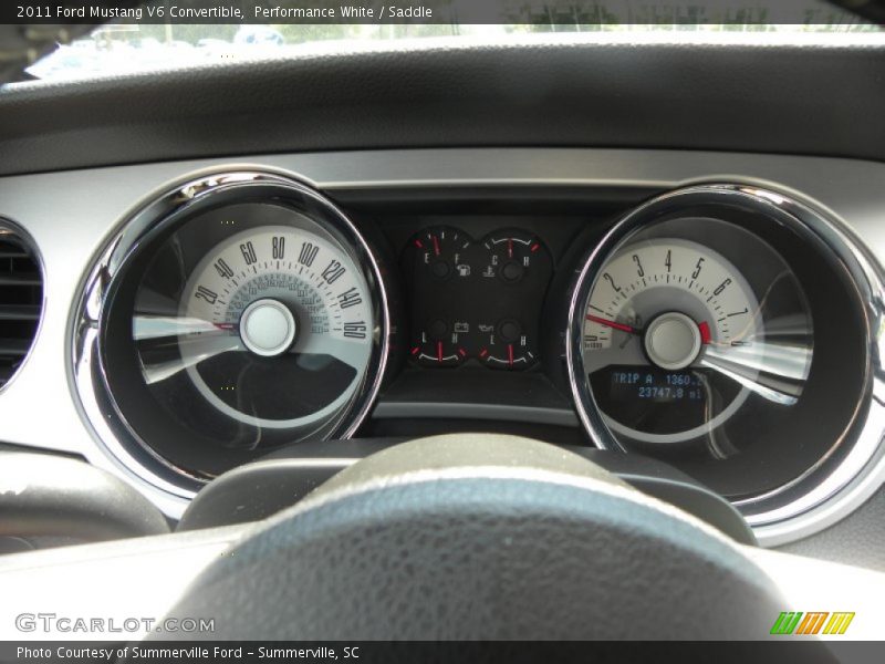 Performance White / Saddle 2011 Ford Mustang V6 Convertible
