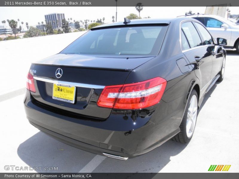 Black / Black 2011 Mercedes-Benz E 350 Sedan