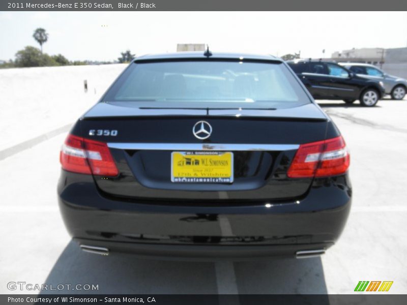 Black / Black 2011 Mercedes-Benz E 350 Sedan