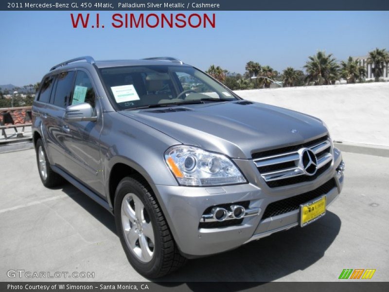 Palladium Silver Metallic / Cashmere 2011 Mercedes-Benz GL 450 4Matic