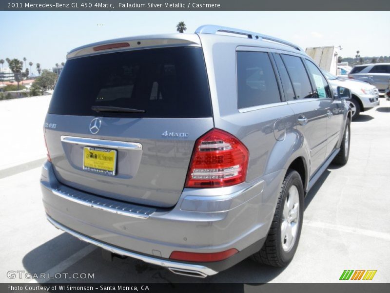 Palladium Silver Metallic / Cashmere 2011 Mercedes-Benz GL 450 4Matic
