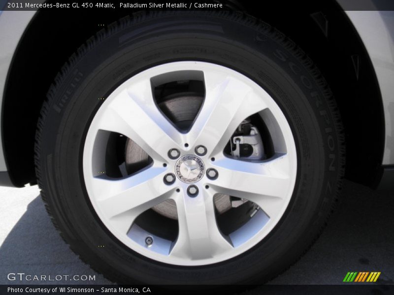 Palladium Silver Metallic / Cashmere 2011 Mercedes-Benz GL 450 4Matic