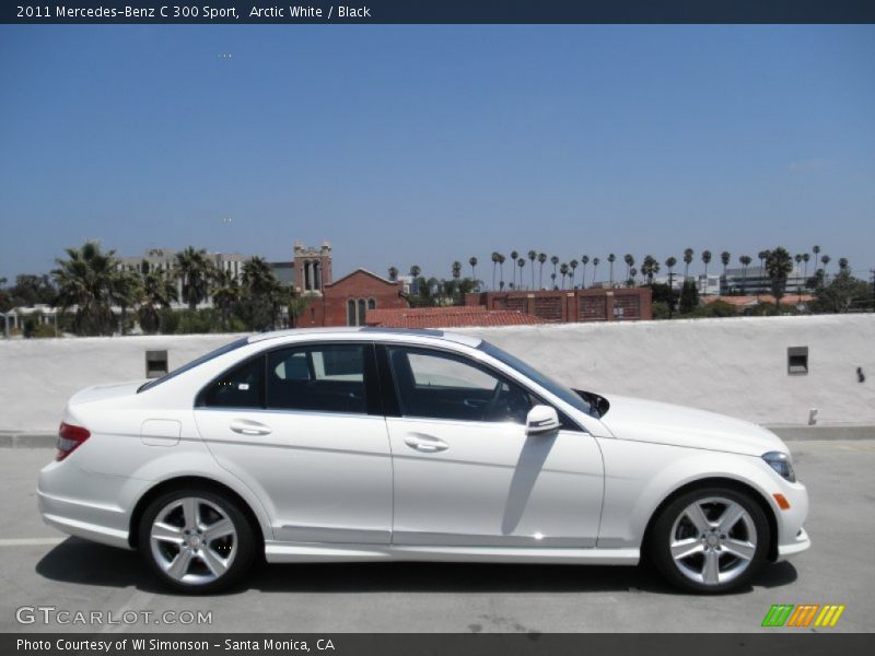 Arctic White / Black 2011 Mercedes-Benz C 300 Sport