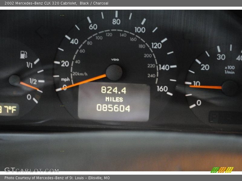 Black / Charcoal 2002 Mercedes-Benz CLK 320 Cabriolet