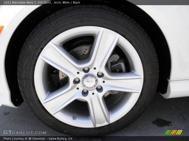 Arctic White / Black 2011 Mercedes-Benz C 300 Sport