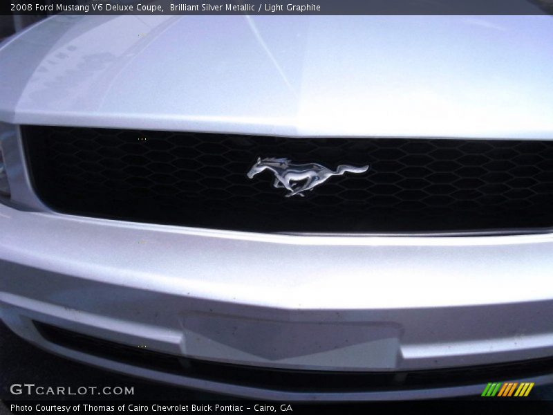 Brilliant Silver Metallic / Light Graphite 2008 Ford Mustang V6 Deluxe Coupe