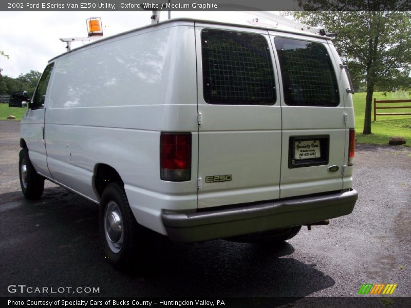 Oxford White / Medium Graphite 2002 Ford E Series Van E250 Utility