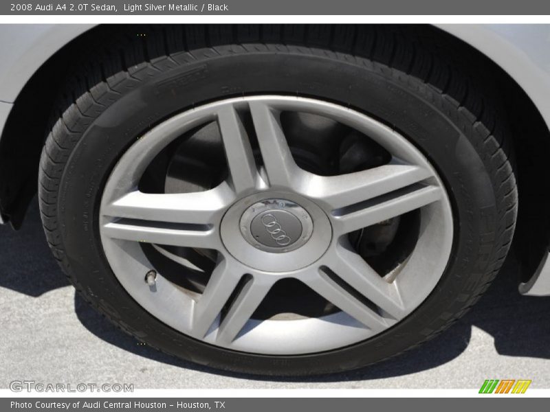 Light Silver Metallic / Black 2008 Audi A4 2.0T Sedan