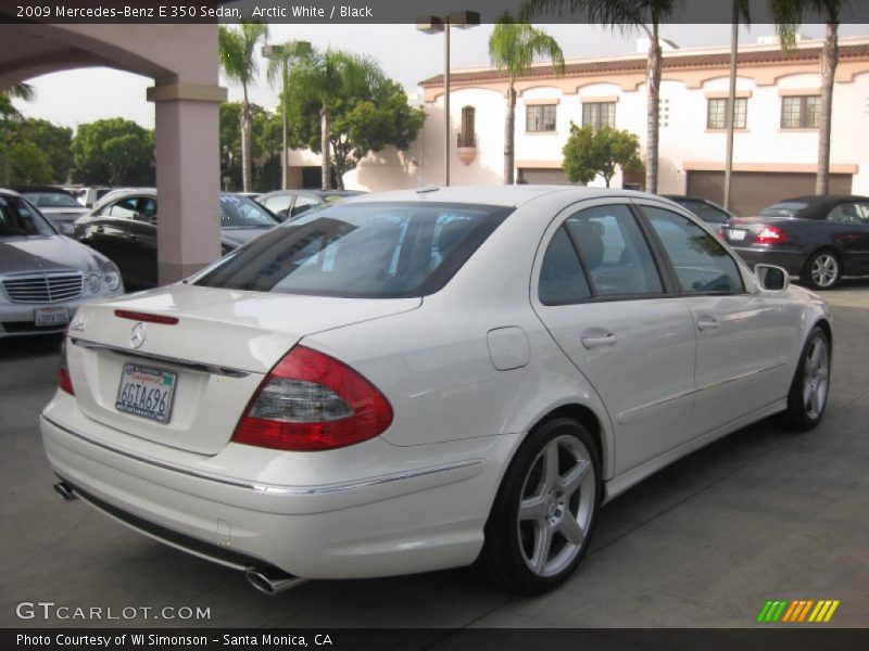 Arctic White / Black 2009 Mercedes-Benz E 350 Sedan