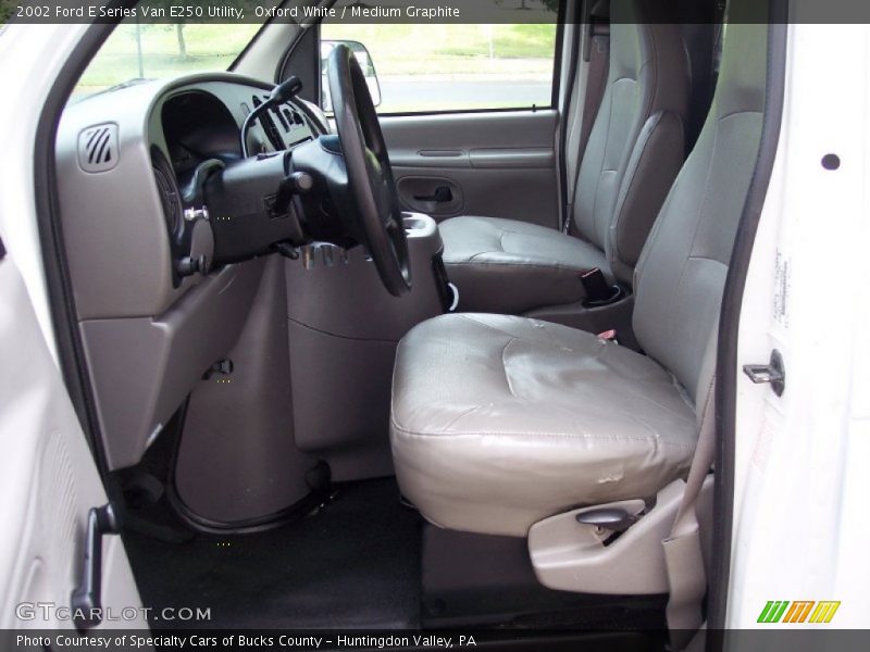 Oxford White / Medium Graphite 2002 Ford E Series Van E250 Utility