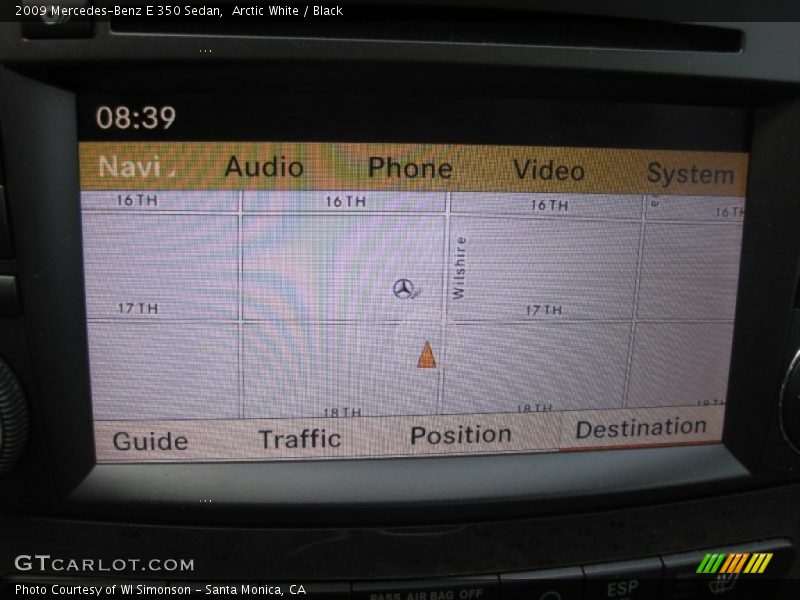 Arctic White / Black 2009 Mercedes-Benz E 350 Sedan