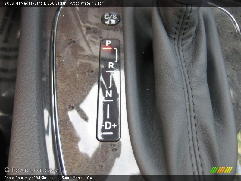 Arctic White / Black 2009 Mercedes-Benz E 350 Sedan