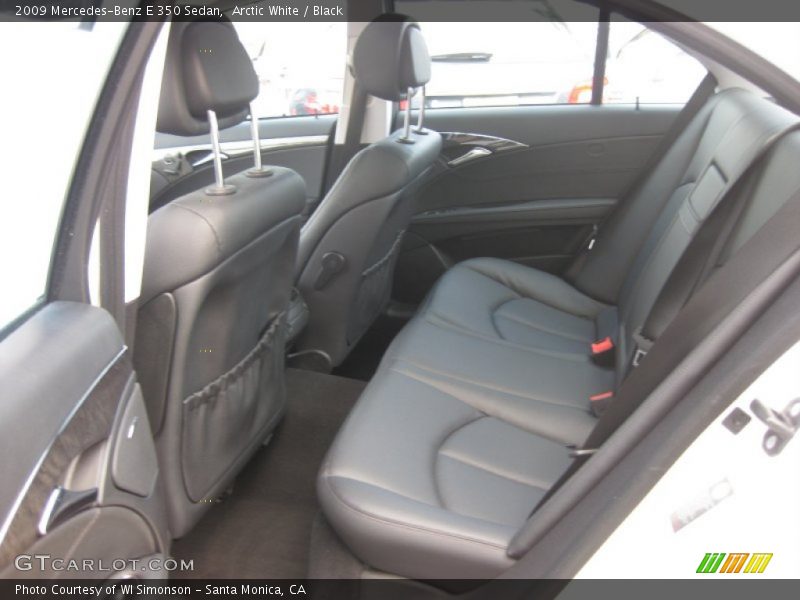 Arctic White / Black 2009 Mercedes-Benz E 350 Sedan