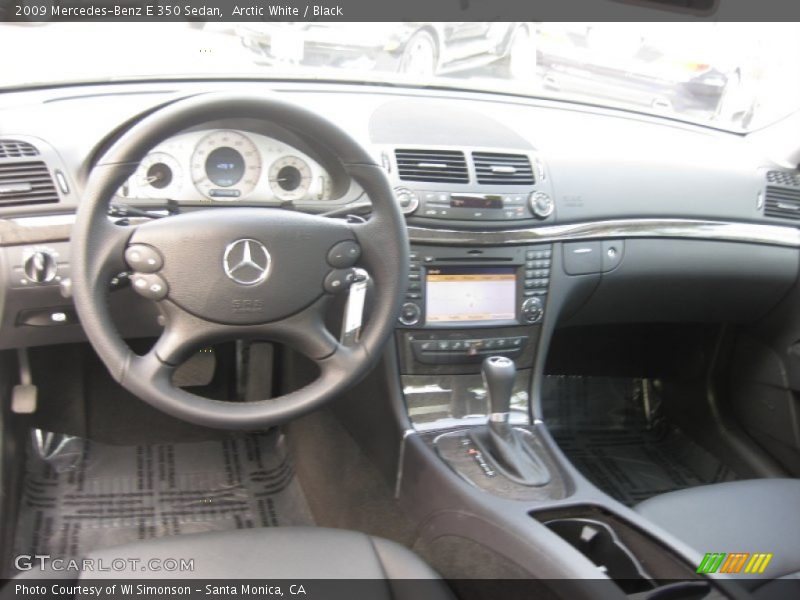 Arctic White / Black 2009 Mercedes-Benz E 350 Sedan