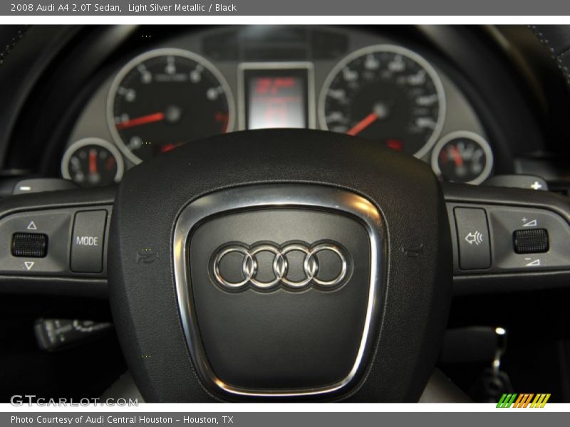 Light Silver Metallic / Black 2008 Audi A4 2.0T Sedan