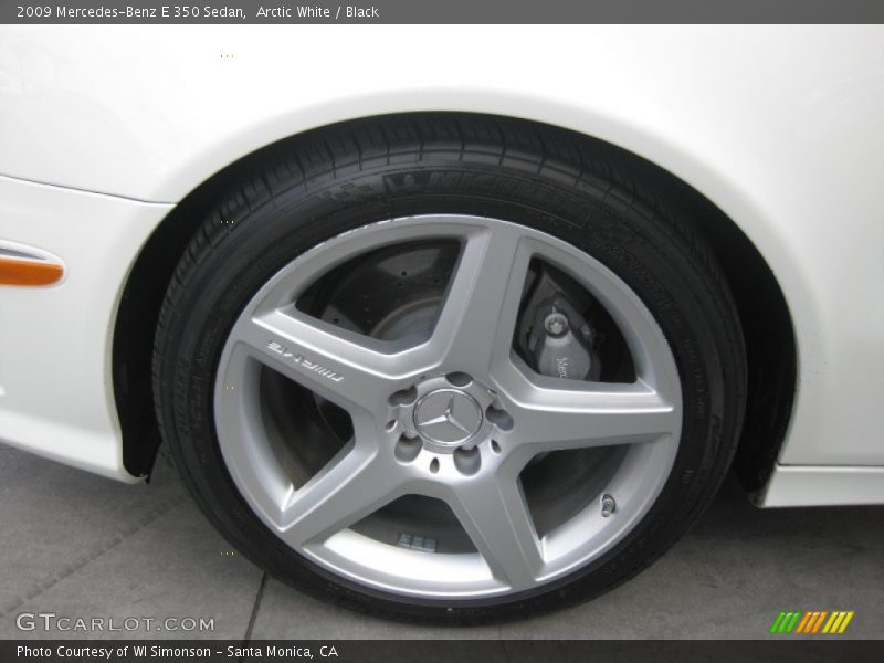 Arctic White / Black 2009 Mercedes-Benz E 350 Sedan