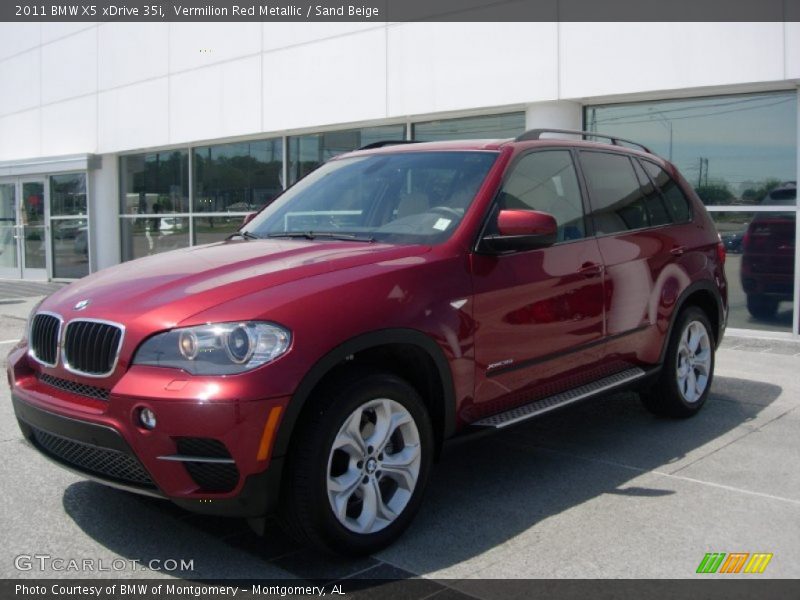 Vermilion Red Metallic / Sand Beige 2011 BMW X5 xDrive 35i