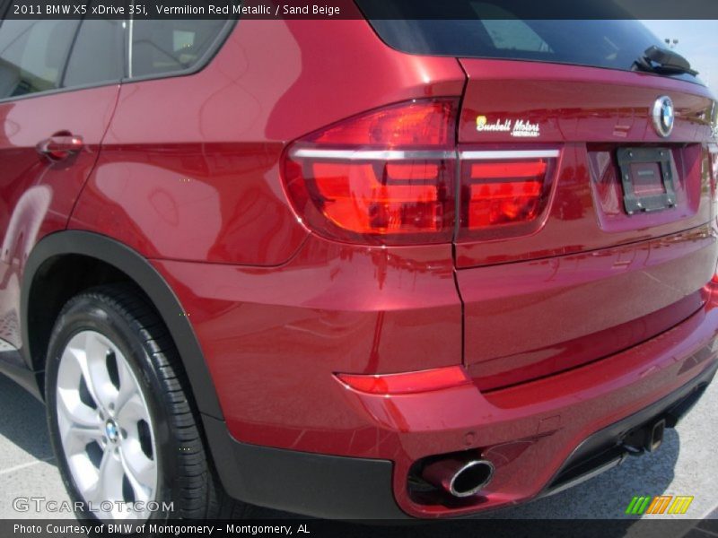 Vermilion Red Metallic / Sand Beige 2011 BMW X5 xDrive 35i