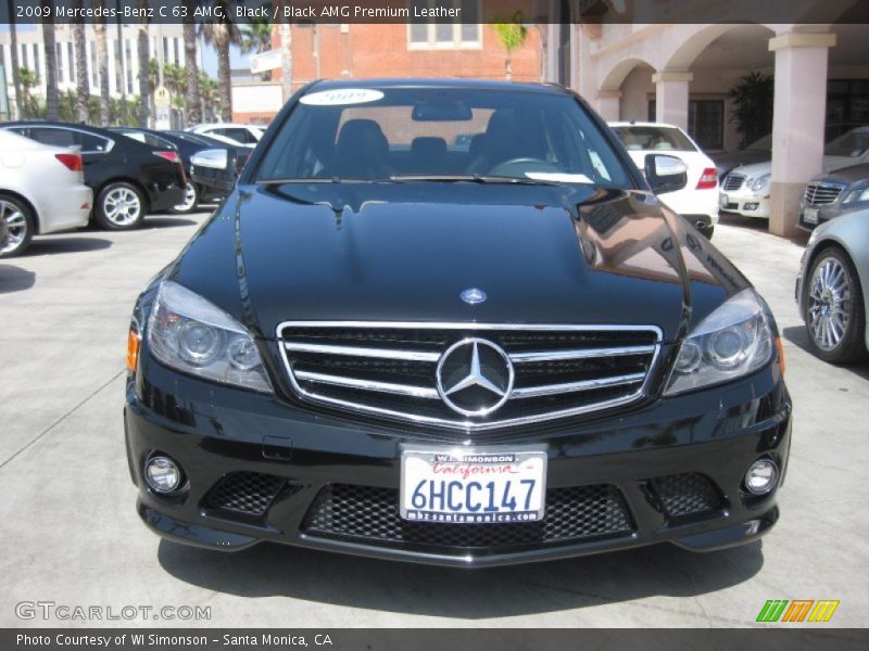 Black / Black AMG Premium Leather 2009 Mercedes-Benz C 63 AMG
