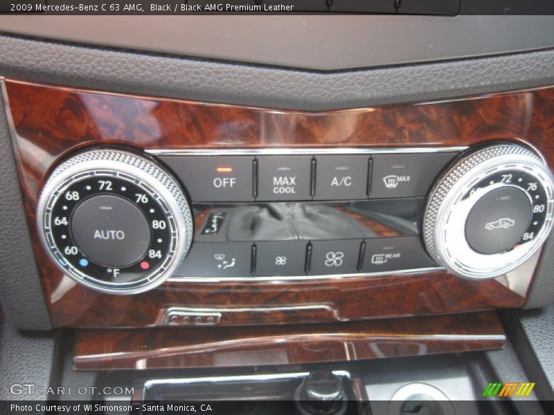 Black / Black AMG Premium Leather 2009 Mercedes-Benz C 63 AMG