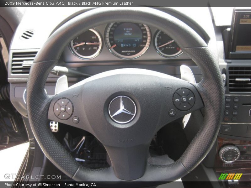 Black / Black AMG Premium Leather 2009 Mercedes-Benz C 63 AMG