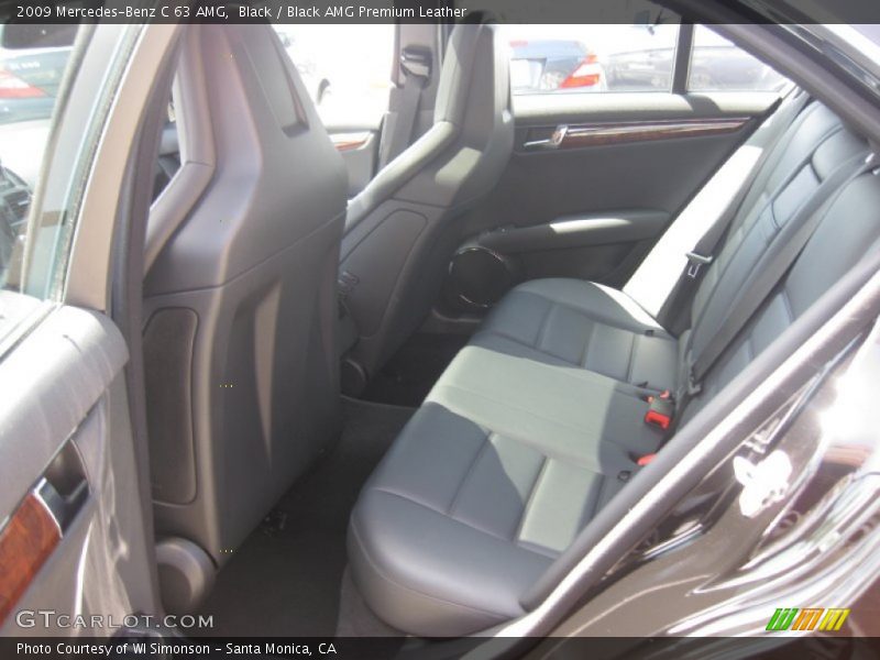 Black / Black AMG Premium Leather 2009 Mercedes-Benz C 63 AMG