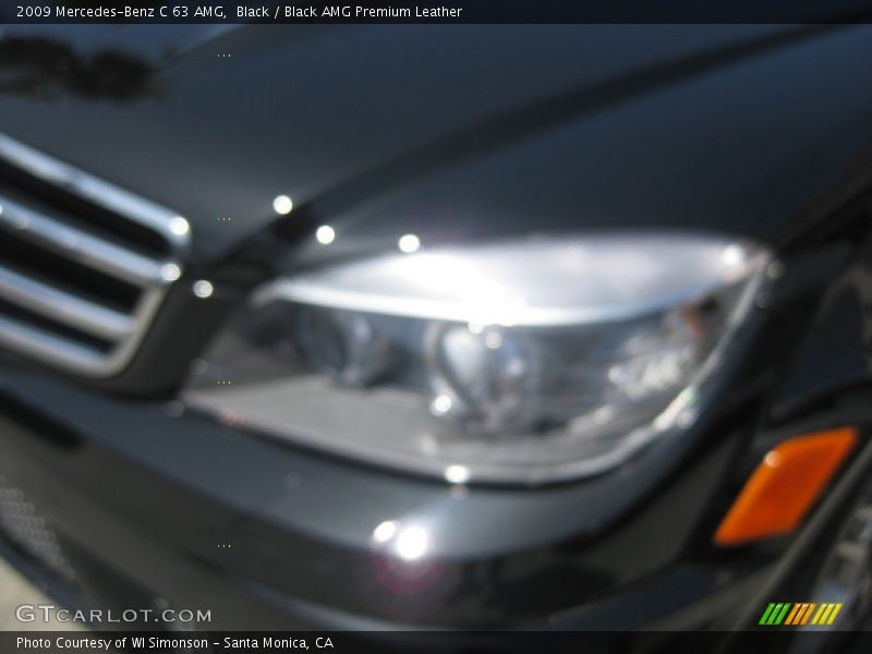 Black / Black AMG Premium Leather 2009 Mercedes-Benz C 63 AMG
