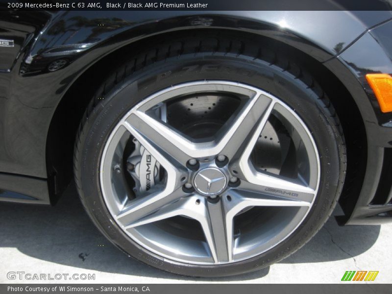 Black / Black AMG Premium Leather 2009 Mercedes-Benz C 63 AMG