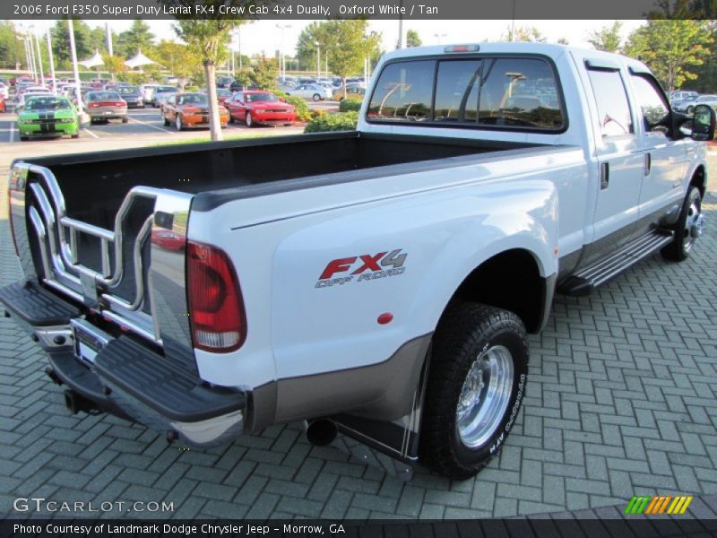 Oxford White / Tan 2006 Ford F350 Super Duty Lariat FX4 Crew Cab 4x4 Dually