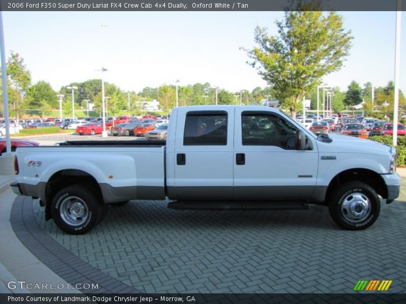 Oxford White / Tan 2006 Ford F350 Super Duty Lariat FX4 Crew Cab 4x4 Dually