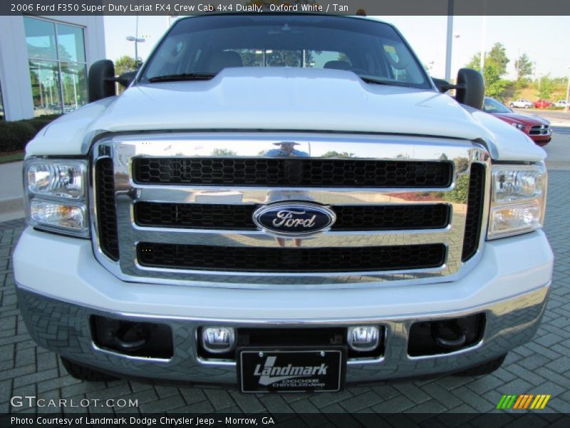 Oxford White / Tan 2006 Ford F350 Super Duty Lariat FX4 Crew Cab 4x4 Dually