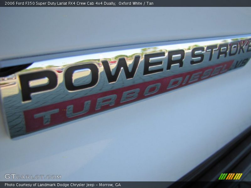 Oxford White / Tan 2006 Ford F350 Super Duty Lariat FX4 Crew Cab 4x4 Dually