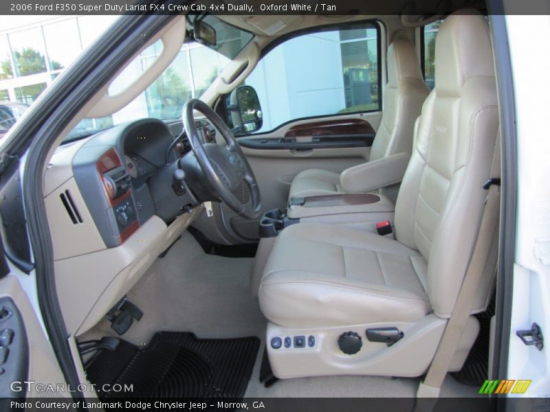 Oxford White / Tan 2006 Ford F350 Super Duty Lariat FX4 Crew Cab 4x4 Dually