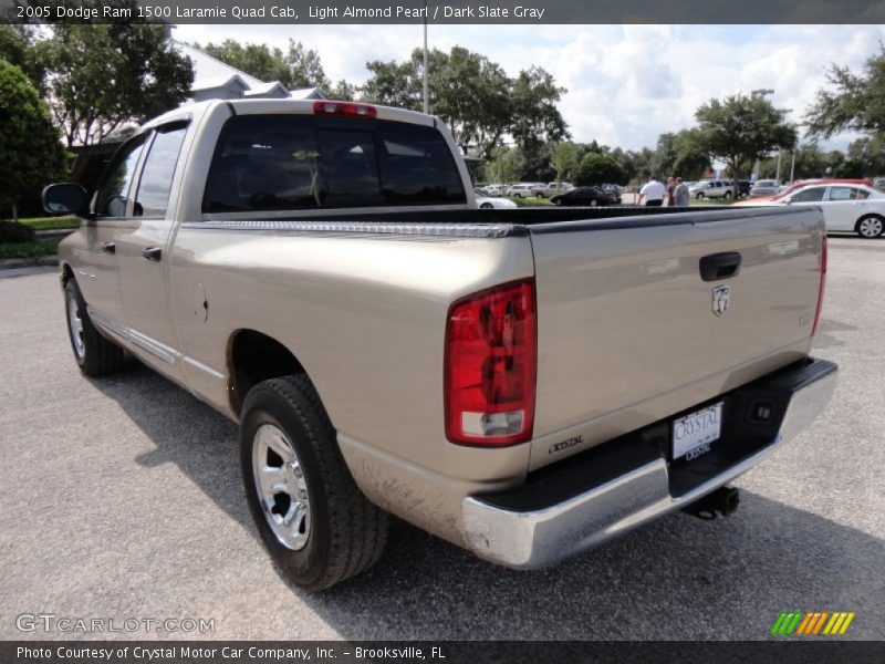 Light Almond Pearl / Dark Slate Gray 2005 Dodge Ram 1500 Laramie Quad Cab