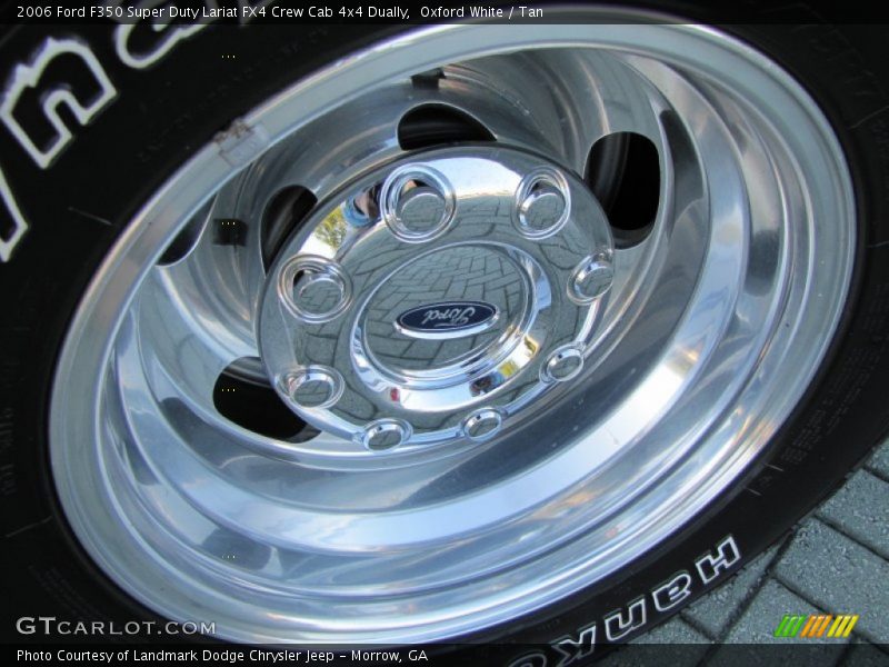 Oxford White / Tan 2006 Ford F350 Super Duty Lariat FX4 Crew Cab 4x4 Dually