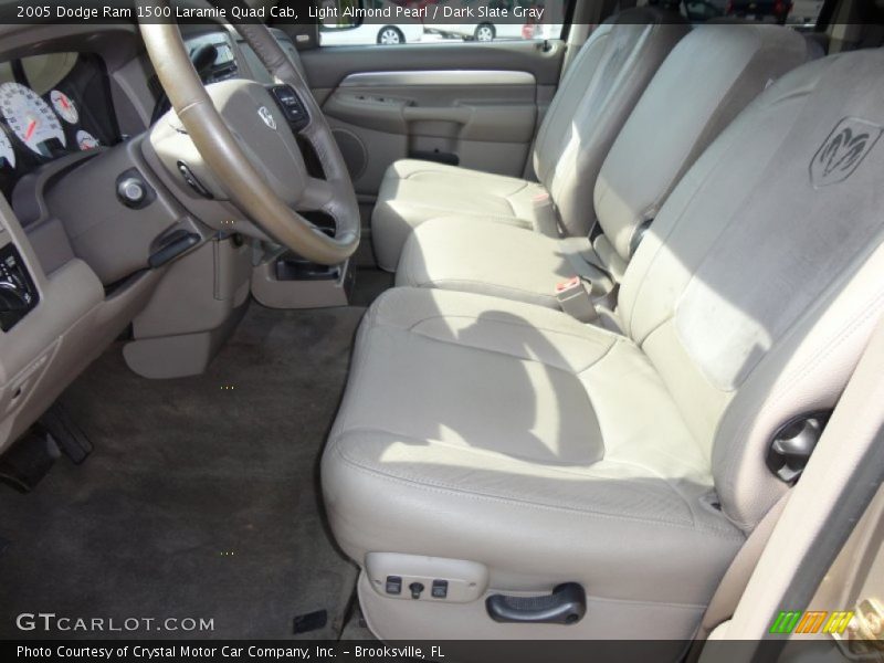 Light Almond Pearl / Dark Slate Gray 2005 Dodge Ram 1500 Laramie Quad Cab